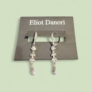 Eliot Danori Silver Crystal Dangle Earrings